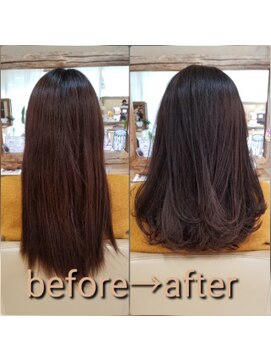 アナザースカイ (another sky) セミロング×リッチピンク