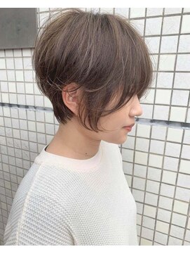 ヘアーデザイン ルシア(Hair Design Lucia) ハイライトorハイトーングレージュ×ハンサムショート