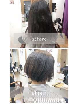 ネコ 稲毛(neco) ショートボブも縮毛矯正【稲毛/稲毛駅/縮毛矯正/千葉/千葉駅】