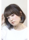 ナチュラルボブ×インナーカラー