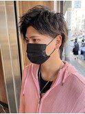 MEN'S HAIR ツーブロック×耳掛け×ソフトツイスト