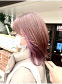 外ハネインナーピンクバイオレット