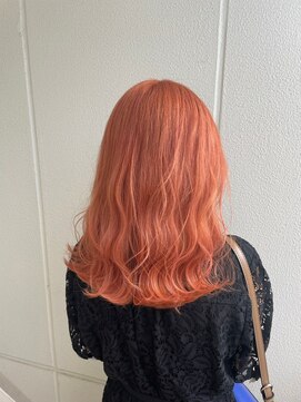 ガリカ シーム(Gallica/SEAM) 【桑原雪音】韓国風派手髪オレンジベージュ/暖色系カラー<原宿>