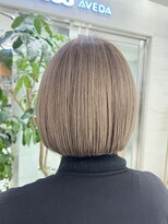 ピークアブー アヴェダ ギンザシックス(PEEK-A-BOO AVEDA GINZASIX) ハイトーンベージュボブ　ベージュカラー　ハイトーンボブ