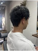 ナチュラル刈り上げパーマスタイル