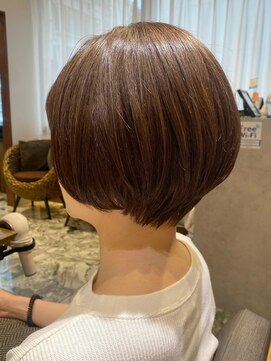 ヘアリゾート粋 新宿三丁目本店 《前地　麻衣》マッシュショート/マロンブラウン