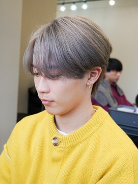 エルマーク 梅田中津(L-MARK) ダブルカラーブリーチケアブリーチミルクティーリタッチシルバー