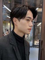 ベリーショート/ダークアッシュ/ニュアンスパーマ/韓国マッシュ