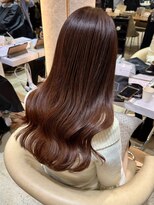 ロンド エスポワール 錦糸町(Lond espoir)&nbsp;◯着物メルティカラーフェミニンロングウェーブスタイルレッド