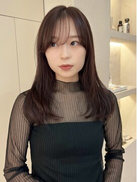 ルル 表参道(lulu.) ショコラカラー/シースルーバング/暖色ブラウン/ミディアム