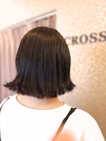 クロス(CROSS) 大人可愛い/30代40代/外ハネにもできる切りっぱなしボブ