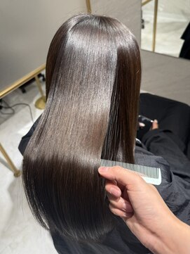 ミヨン 京橋店(miyon) 【miyon】韓国レイヤーカット×暗髪カラー×髪質改善