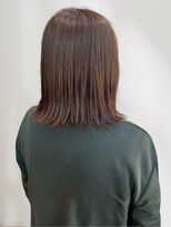 ヘアーメイク グロー(hair make grow)&nbsp;アッシュブラウン 外ハネボブ 透明感カラー 髪質改善 美髪 20代
