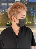 ブリーチハイライト髪質改善ダブルカラーレイヤーカット/新宿