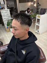 アンサ 伏見桃山店(ANSA) フェード/メンズショート/伏見桃山メンズ/黒髪ショート