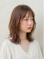 オルク 札幌大通(Orque)&nbsp;春カラー◎レイヤーカット×顔周りウルフ/透明感ピンクベージュ