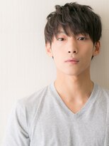 モッズヘア メン 上尾東口店(mod's hair men)&nbsp;社会人くせ毛風ダークアッシュ刈り上げない束感ショートY上尾