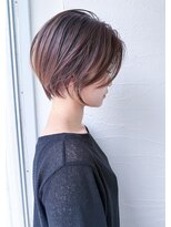 ムーンジェジェ(moon jeje)&nbsp;大人丸みショートボブ 30代40代50代60代 ひし形 小顔カット 神戸