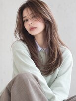 サンク(thank)&nbsp;大人カジュアルシルキーマロンベージュロングレイヤー