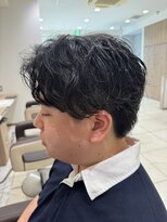 アッシュ 下丸子店(Ash) フェザーパーマメンズパーマセンターパートメンズヘア
