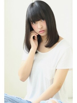 美容室リーフ 豊田店(LeaF) ナチュラルストレート☆ワンカール黒髪ロブ