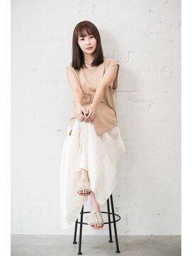 カリン 横浜店(carin) 【carin横浜】暗めカラー/大人ガーリー/鎖骨ミディアム