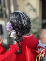 ベルトオブヴィーナス(Belt of venus)&nbsp;七五三 サイド編みおろし