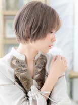 カバーヘア ブリス 志木南口駅前店(COVER HAIR bliss)&nbsp;大人ハイライトシースルーバングボブショートa志木20代30代40代