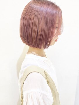 モリオ フロム ロンドン 成増店 【morio成増/玉井】ボブ　ブリーチ　ピンク