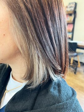 ヘアーレナータ 八王子(HAIR RENATA) 大人可愛い大人美人小顔立体カットインナーカラー透け感