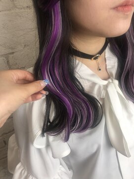 プライズ アイリス 池袋東口店(prize Iris) インナーエクステ/ラベンダー/パープル/推しカラー