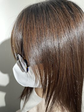 アローズ 久留米店(arose) 小顔大人可愛い外ハネシルキーベージュミディ20代30代40代