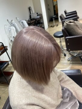 エヌプラス(N+) くびれヘアアプリコットオレンジ夏ハイライトカラー