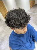 波巻きで作るプードルパーマ