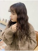 ロングパーマ ウェーブパーマ 波巻き