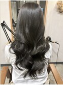 ブリーチなし透明感グレージュ