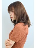 30代40代50代ミディアムレイヤー×ワンカールパーマ