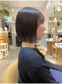 メルティカラー似合わせカットウェーブミディアム縮毛矯正ボブ