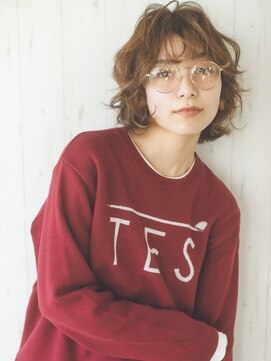 ラダ(Lada) パーマ ニュアンスパーマ レイヤーボブ ゆるふわボブ 20代 30代