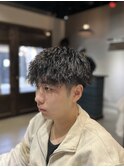滋賀/南草津/メンズ美容室/波巻きツイストスパイラルパーマ