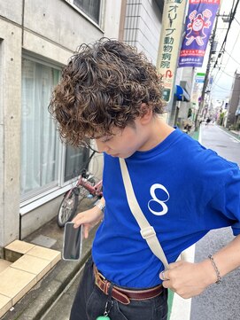 アイズ 海老名(AIZU) プードルパーマ ブリーチパーマ スパイラルパーマ メンズヘア