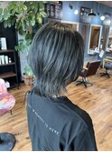 ウルフカット×オリーブグレージュ