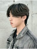 men's/メンズカット/縮毛矯正/黒染め/韓国/ブルーブラック/池袋