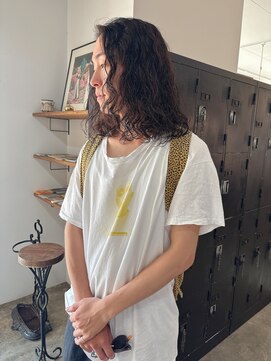 ヘアーアイストゥーレ(HAIR ICI TRE) メンズパーマ メンズロング 担当桜桃