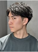 men's/メンズ/フェザーパーマ/サーフカール/ブルーブラック/原宿