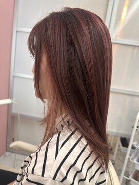 ビンナ(BINNA) かわいいピンクベージュインナーカラー