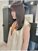 レイヤー/グレージュ/艶髪