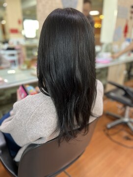 アークスヘアー 20代30代40代ストレートアッシュベージュ髪質改善大人ロング