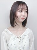 ミディアムボブ小顔ボブ軽めボブ内巻きボブぱっつんボブ姫カット