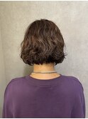 ウェーブボブスタイル